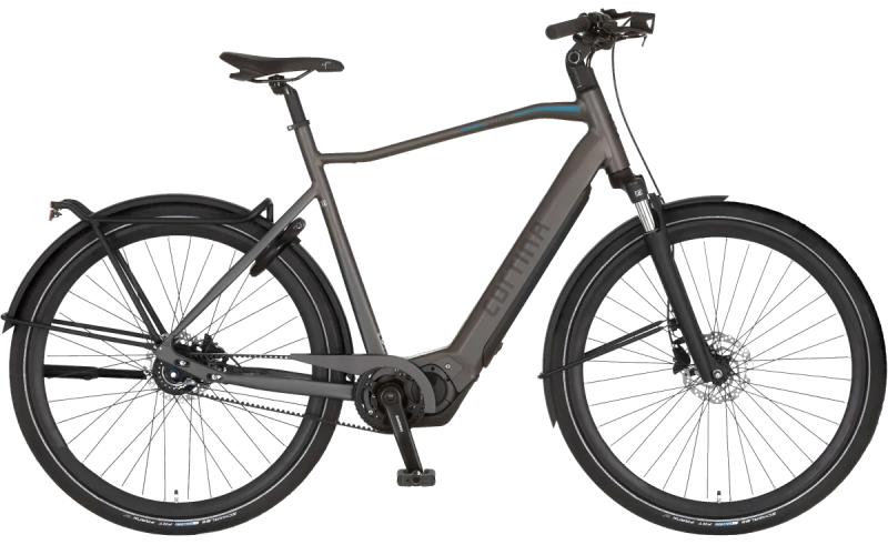 <p>De Cortina E-Silento Pro is de meest vooruitstrevende en sportieve elektrische fiets in de Cortina-collectie. Deze e-bike valt niet alleen op door zijn looks, maar ook door de high-end specificaties. Perfect voor je dagelijkse rit naar het werk!</p>

<ul>
	<li>Actieradius 85 - 170 km</li>
	<li>Shimano middenmotor</li>
	<li>Beltdrive</li>
	<li>7 versnellingen</li>
</ul>
